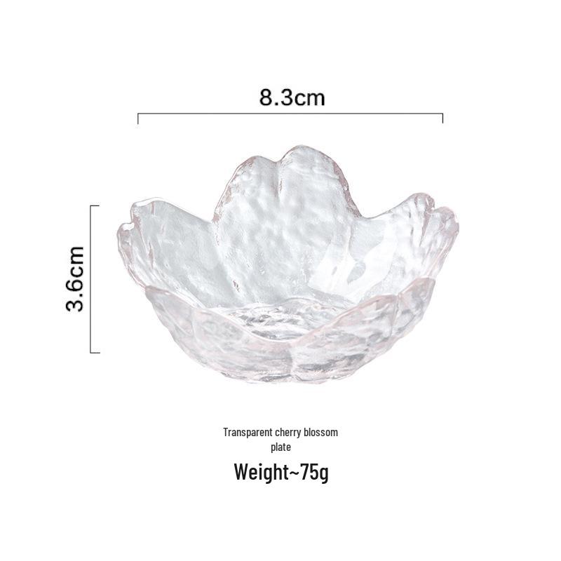 Japanese Hammered Pink Cherry Blossom Bowls and Dishes - Small Plates for Household Seasoning
