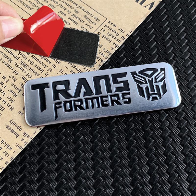 Autobots Badge Decepticons Logo Aluminum Alloy Stickers Transformation Toys Emblem Decal Phone Decoration Mobile Accessories 3D Kid Friendly