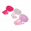 3pcs Satin Sleep Bonnet Double Layer Adjustable Elastic Band Wide Design Cherry Print Silk Bonnet
