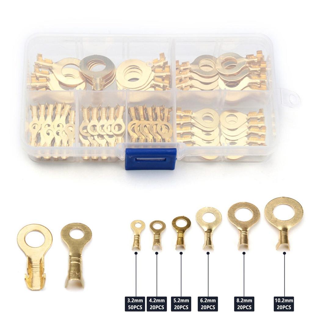 150PCS Non-insulated Crimp Terminals Connectors Cable Wire Connectors Terminals