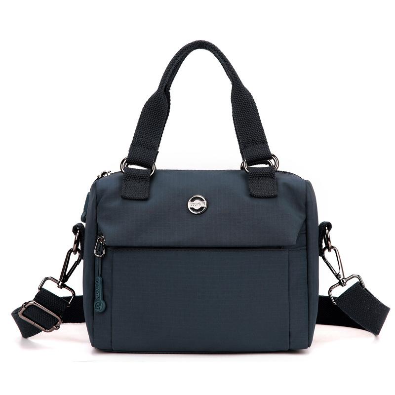 

Большая вместительная сумка через плечо, водонепроницаемая нейлоновая сумка для женщин, легкая сумка через плечо темно-синий