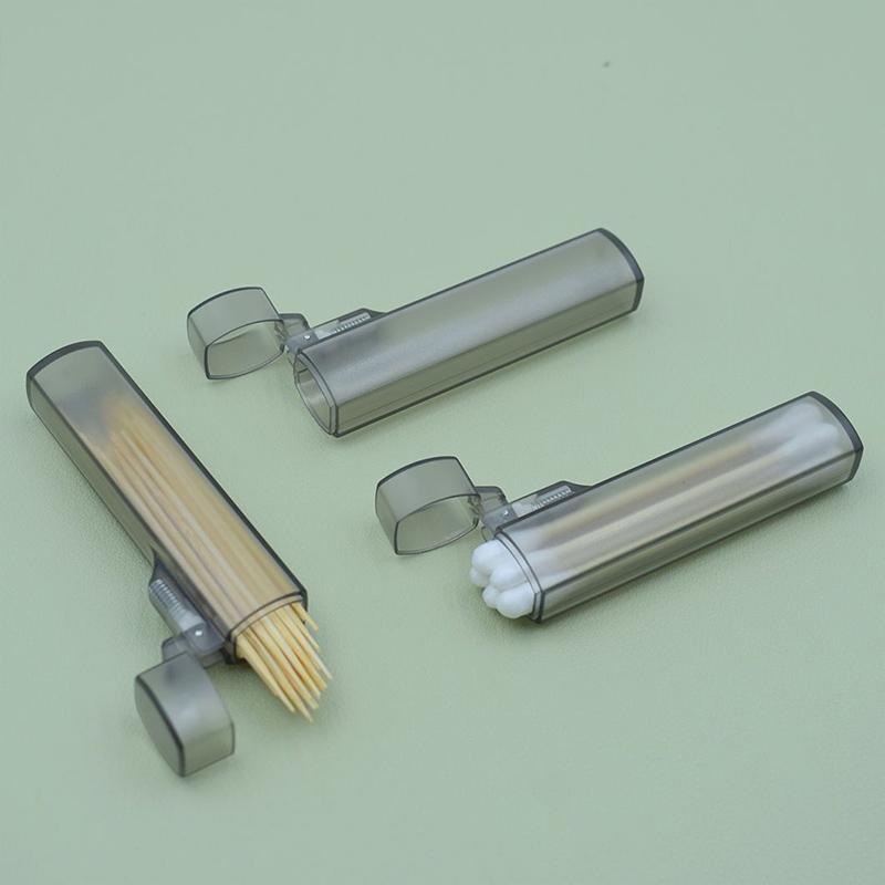 1/2/5pcs Portable Toothpick Case Mini Kitchen and Restaurant Supplies Plastic Clear Toothpick Holder for Outdoor Travel TMZ