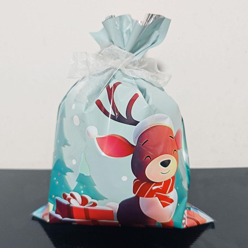 Festive Christmas Tree Candy Drawstring Gift Bag