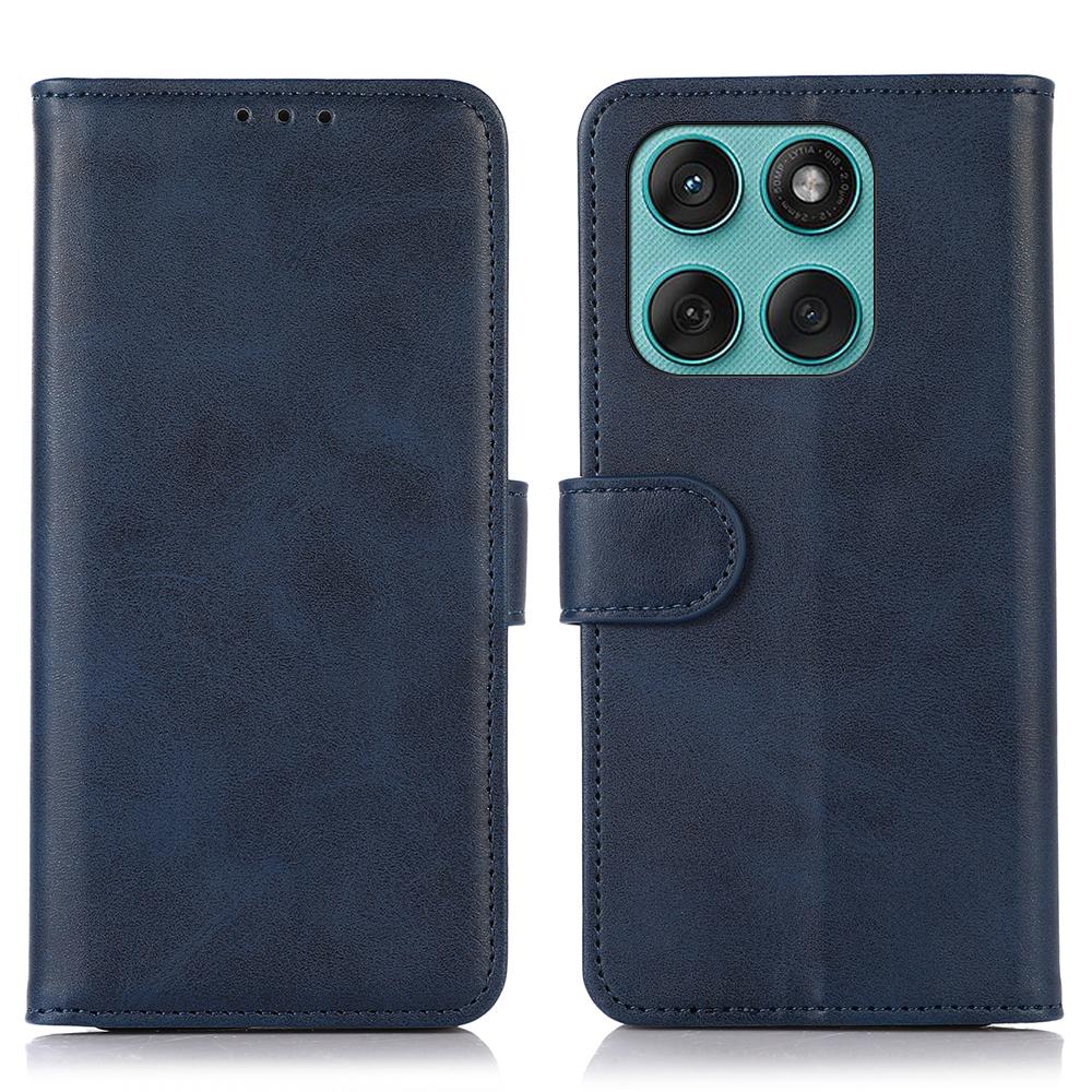 For Motorola Edge 60 5G/60 Fusion 5G Case Cowhide Texture Leather Wallet Phone Cover with Stand