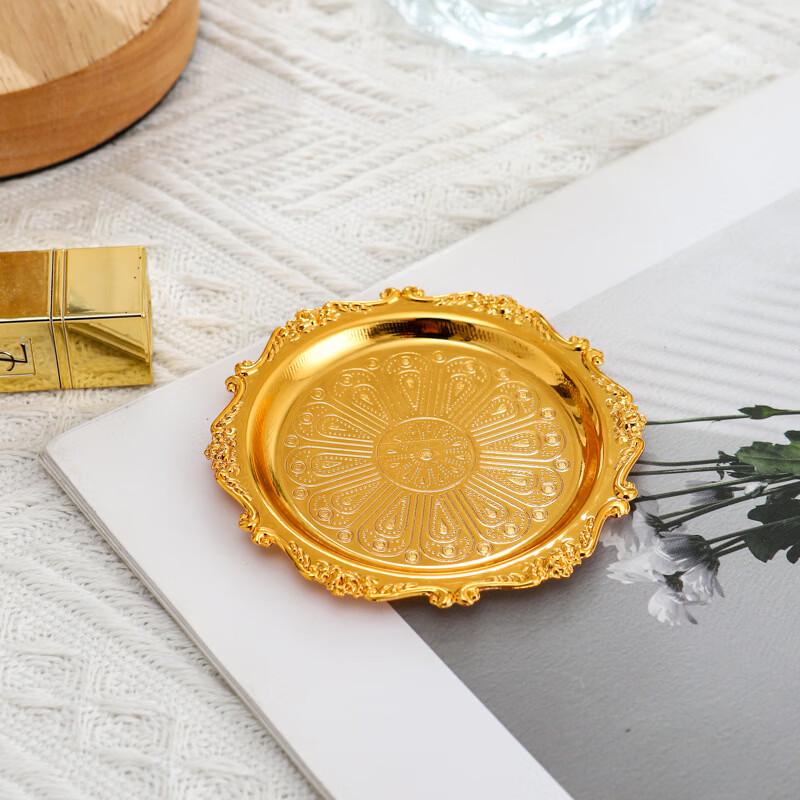 ZISIZ Retro Metal Candle Holder Tray