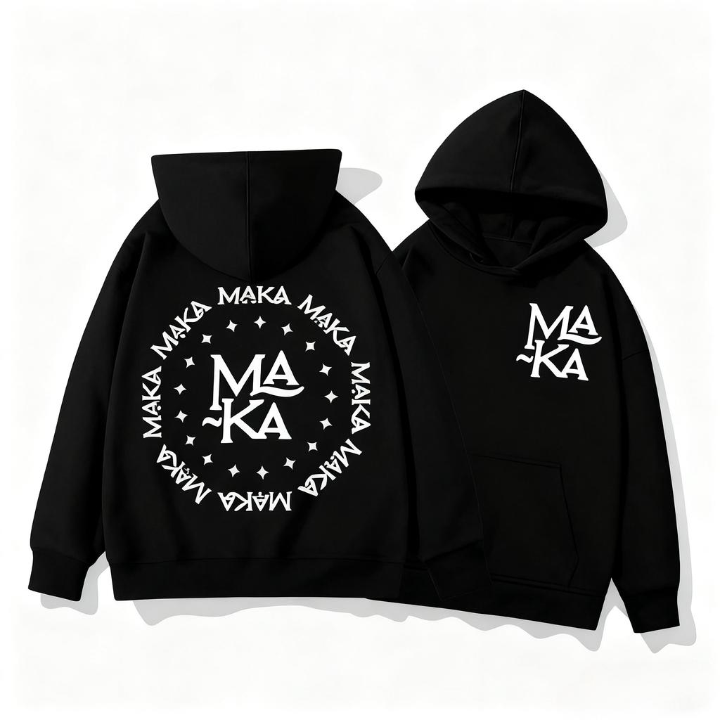 Rapper Maka Logo Print Hoodies Harajuku Hip Hop Hooded Autumn Leisure Sweatshirt Men Women High Quality Fashion Winter Pullovers