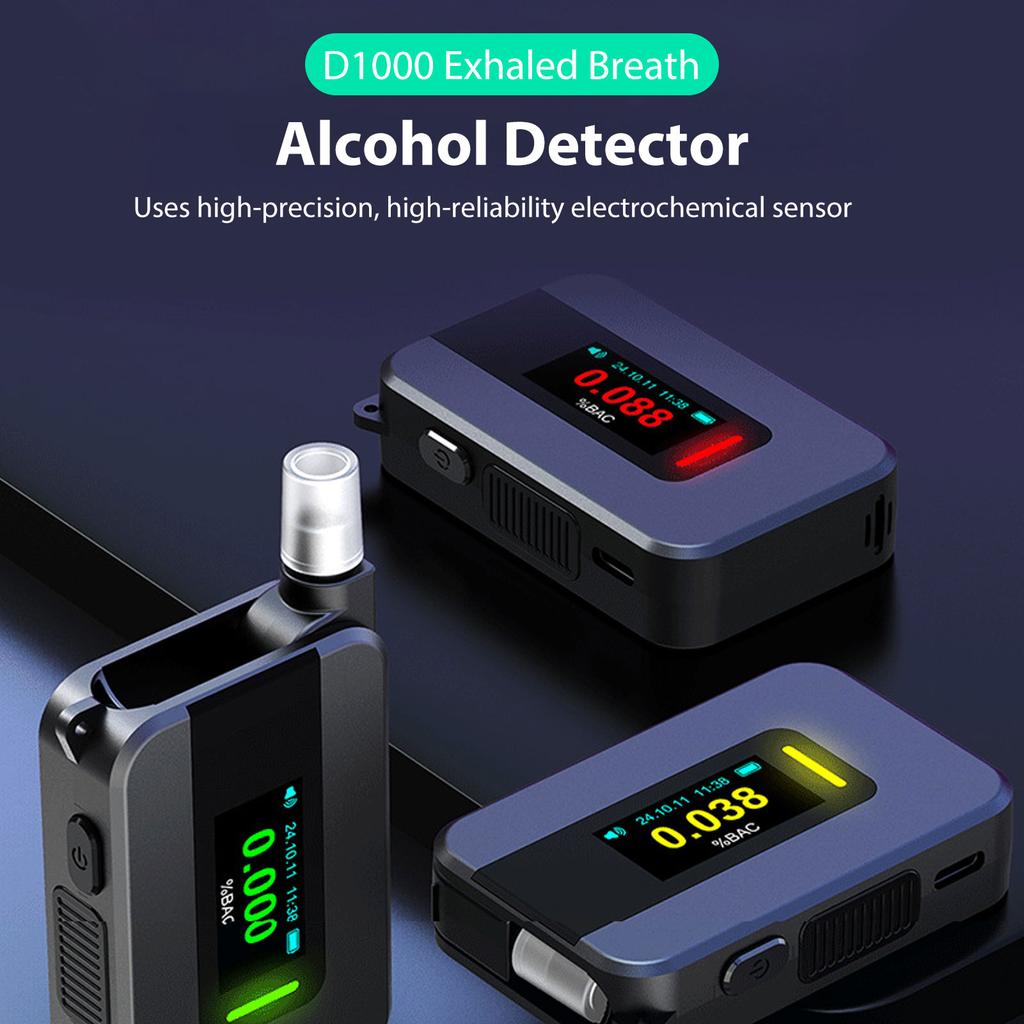 Professional Portable Alcohol Tester High Accuracy Sensor Voice Prompt for Driving Safety