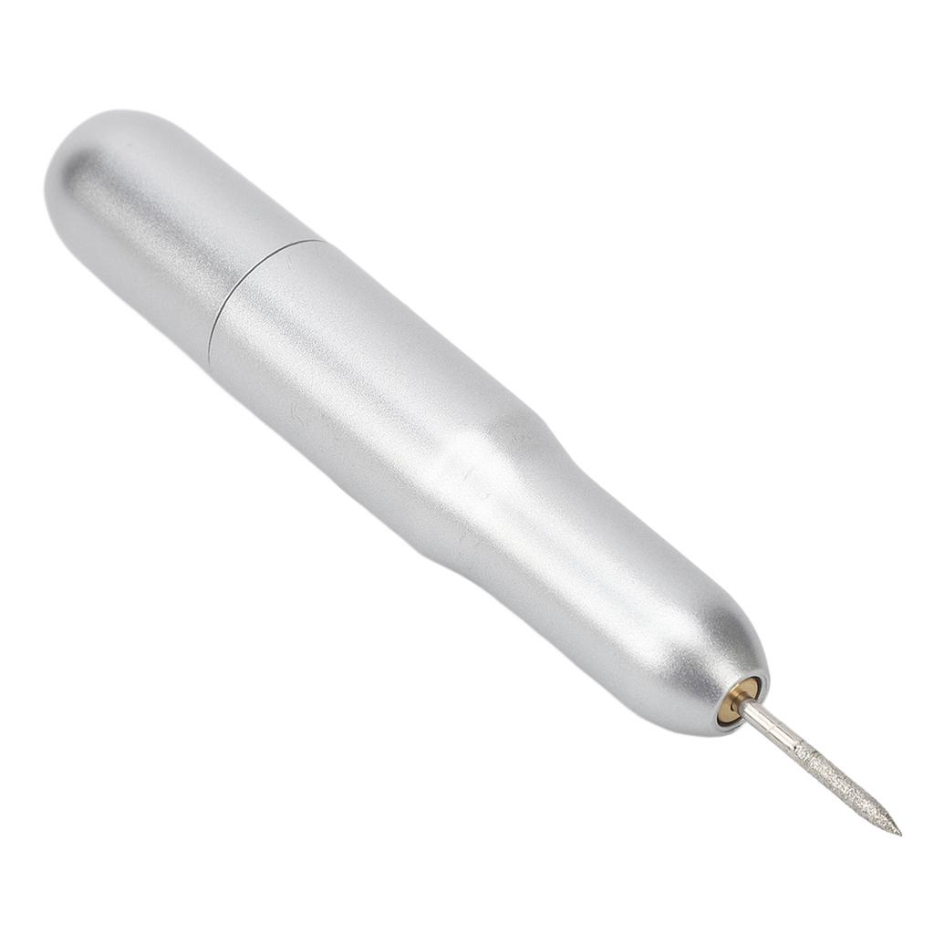 Nail Grinder Electric Portable Plastic USB 20000 RPM Nail Drill for Dead Skin Removal Silver