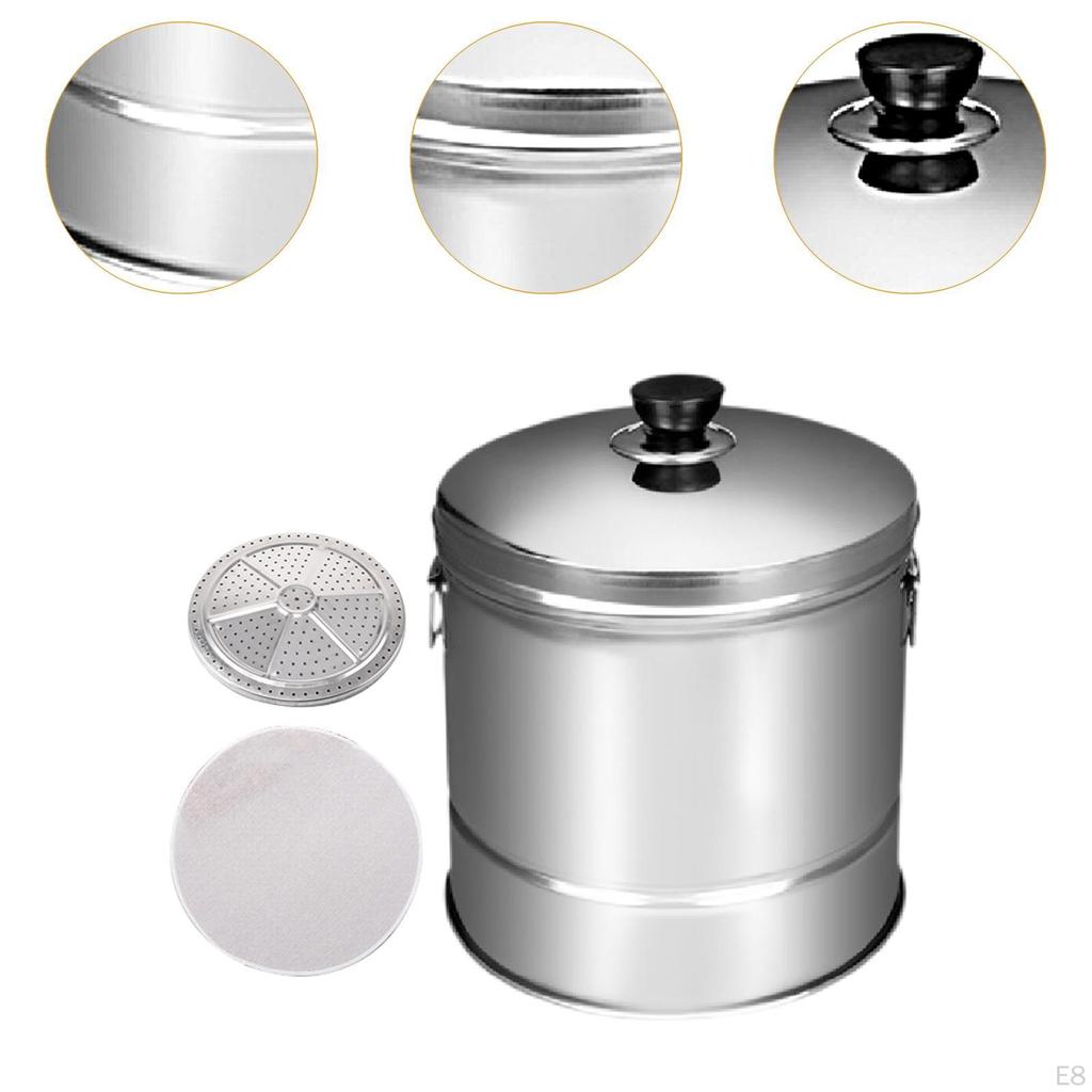 Arată de orez din oțel inoxidabil Găleată pentru găluște pentru sushi cu coș de scurgere încorporat Oală pentru aburi