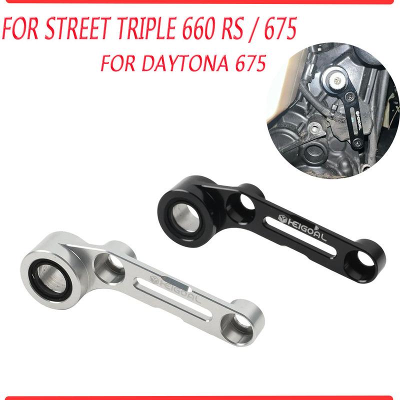 For Triumph Street Triple 660 RS 675 Daytona 675 R 675R Accessories Shifting Gear Shift Stabilizer Support Shifter Holder