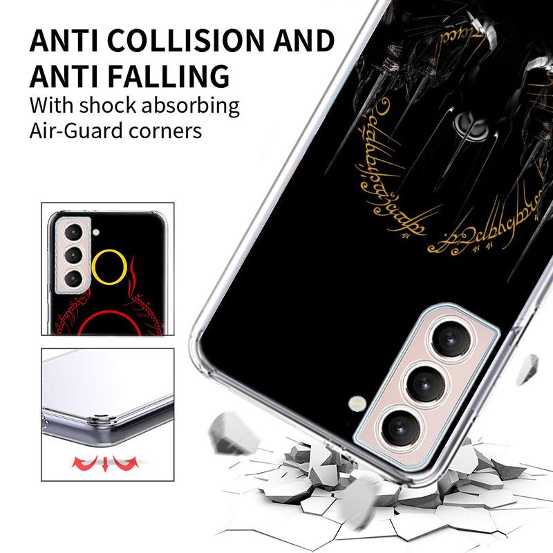 The L-Lord of the R-Rings Phone Case For Samsung Galaxy S25 Edge S24 S23 FE S21 S20 S10 Plus S22 S26 Ultra Cover Clear Cases TPU