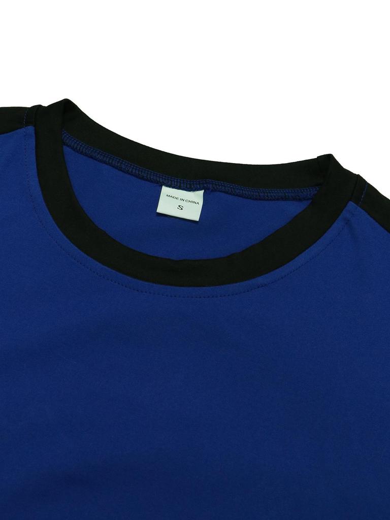 2025 Summer Men's Color Block Casual T-Shirt - European/American Fit