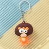 Cute Cartoon Animal Charm Keychain, Big Eyes Animal Plush Toy Keychain Monkey, Giraffe, Elephant Pendant