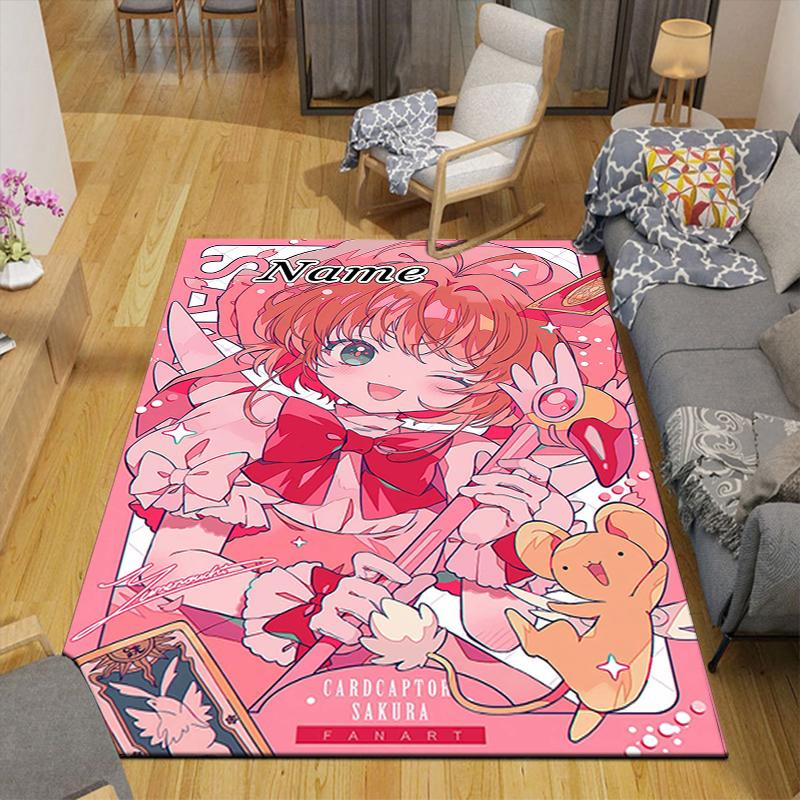Custom 1Pc Pink Hair Cat Ears Rug Office Carpet Indoor Outdoor Entrance Doormat Nonslip Soft And Comfortable Living Room D2915255