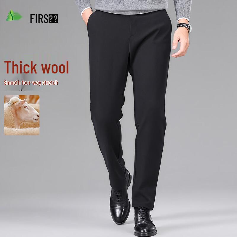 

Shanshan Men s Wool Blend Business Casual Stretch Pants 35 (180/88A)