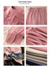 Pantaloni Larghi Estivi da Donna a Vita Alta in Seta Ghiacciata - Modellanti, Drappeggiati, Casual da Studentessa, Vestibilità Larga, Gamba Dritta Stretta.