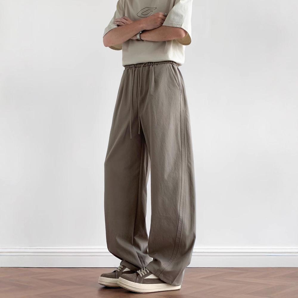 New Loose Casual Pants Men's Korean Version Trendy Versatile Pants Summer Thin Pendant Wide-leg Mopping Trousers