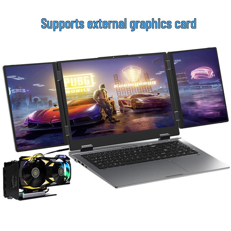 Three-Screen Foldable Laptop for Stock Trading, Business & Office - Core i7-1260P