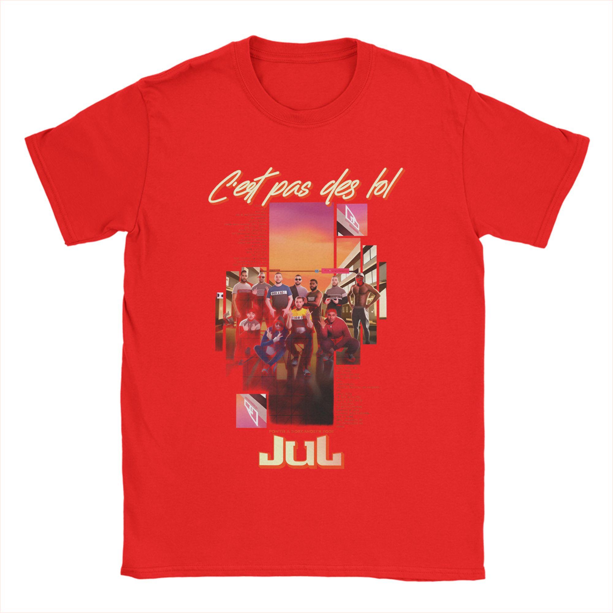 

Unisex French Rapper JUL Music Album TShirts Cotton Tops Summer Streetwear ShortSleeved T Shirt ONeck Harajuku Tee Shirt S