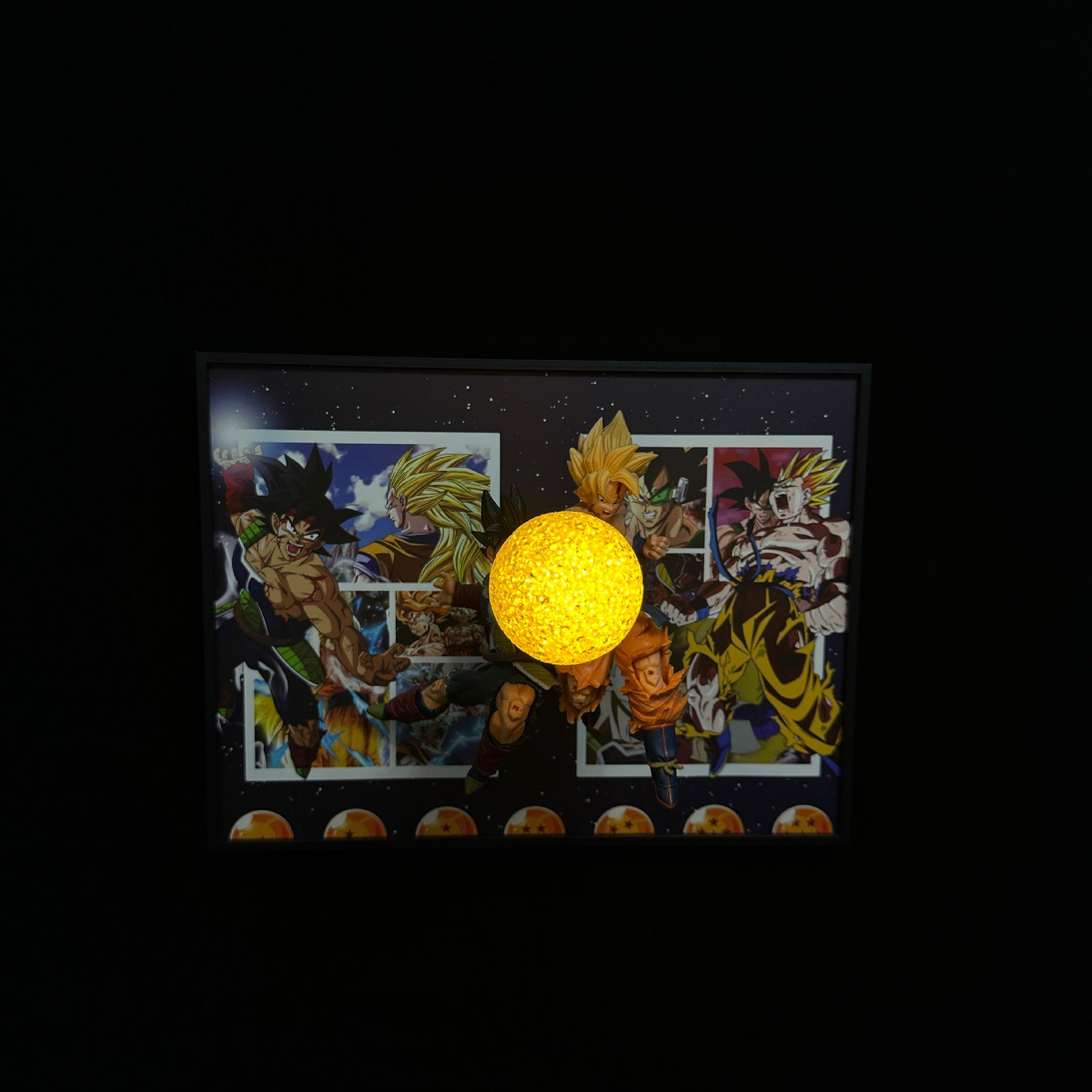 

Гоку Бардок Машет Рукой 3D Картина Аниме Фигурка Игрушка Украшение Подарок