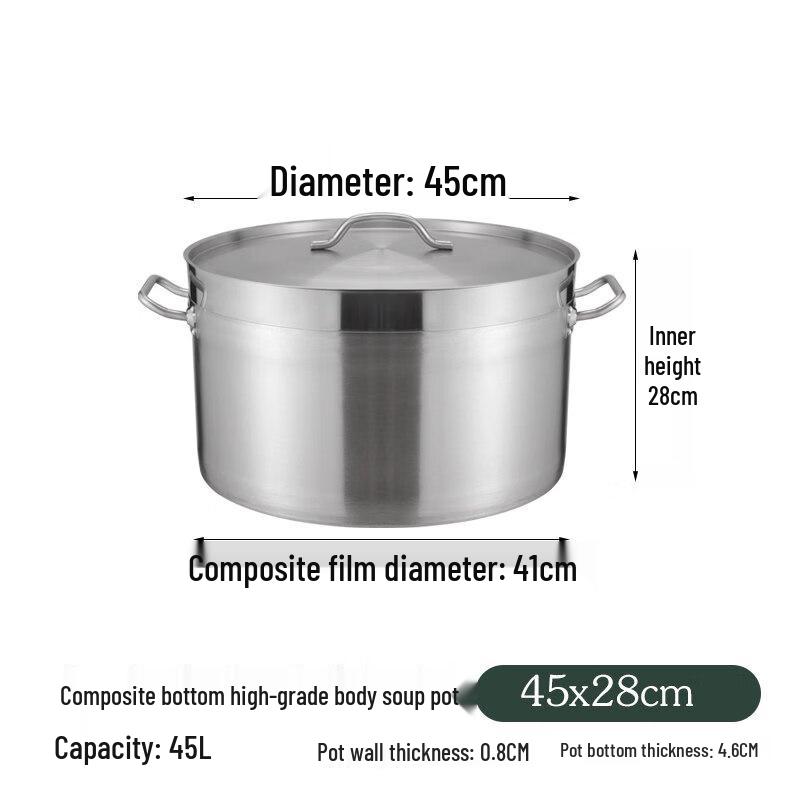 JPHZNB Food-Grade Stainless Steel Induction Pot