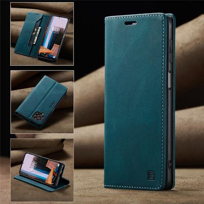 Luxury Genuine Leather Magnetic Wallet Flip Case for Samsung Galaxy M53 M33 M13 M32 M31 M12 M23 Card Slot Stand Shockproof Foldable Protection Cover