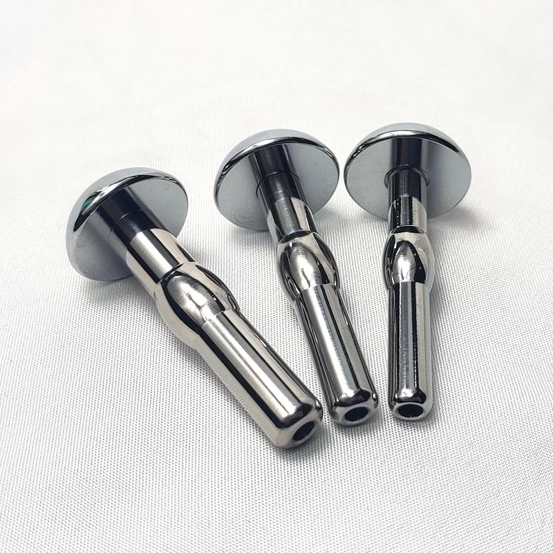 3 Size Shower Head Metal Urethral Catheter Male Urethral Dilator Hollow Penis Plug Stimulation Sounding Masturbator Sex Toys Men