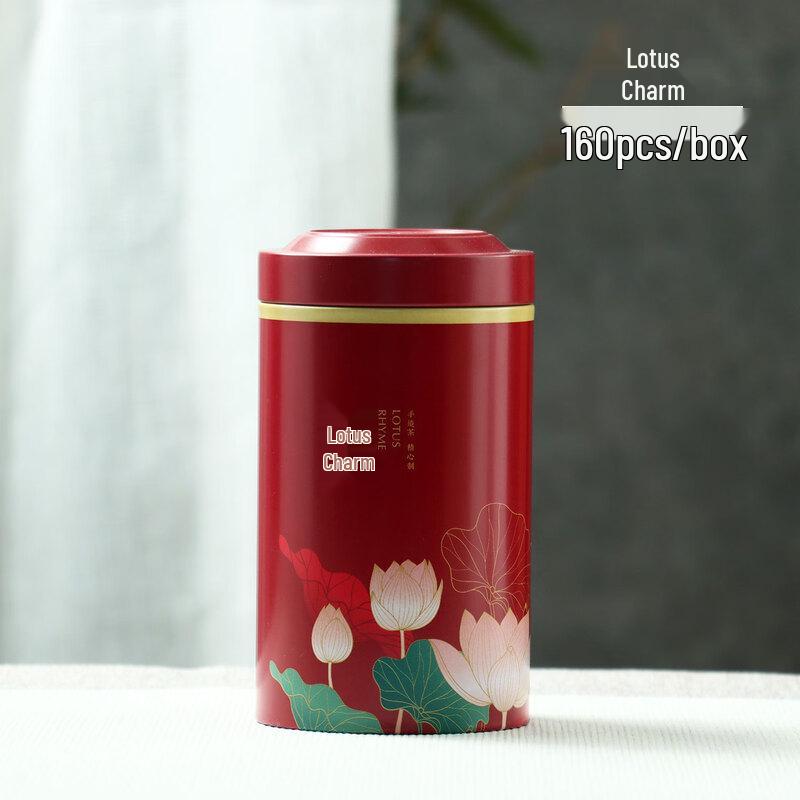 

Zhi Nian Hua Chinese Style Sealed Tinplate Tea Caddy