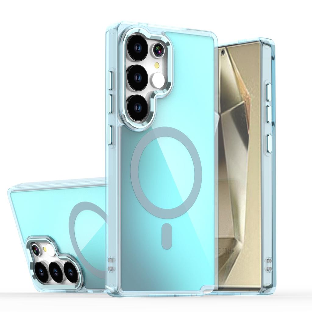 Compatible with Samsung S26 Ultra Bright Chameleon Magnetic Phone Case, S25 Ultra Shockproof S24U Protective Case
