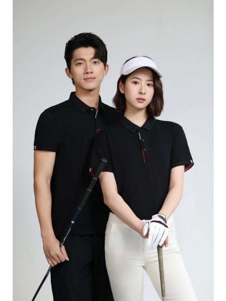 Tricou Culoare Solidă Vară Bărbați și Femei Guler Mânecă Scurtă YG-188