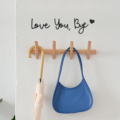Ich liebe dich Tschüss Holzschild Wanddekoration Valentinstagsdekorationen für Zuhause