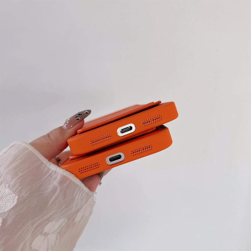 For iPhone 17 Pro Max Case PU Leather TPU Card Holder Phone Cover