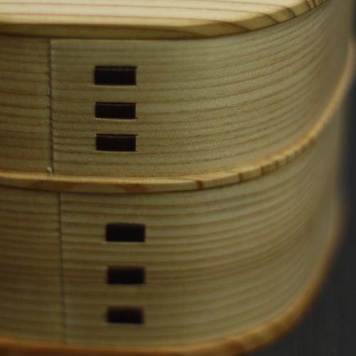 Odate Kogeisha Magewappa Bento Plum Blossom Bento 2 Akita Fabriqué au Japon Boîte, Boîte, Niveaux, Cèdre,