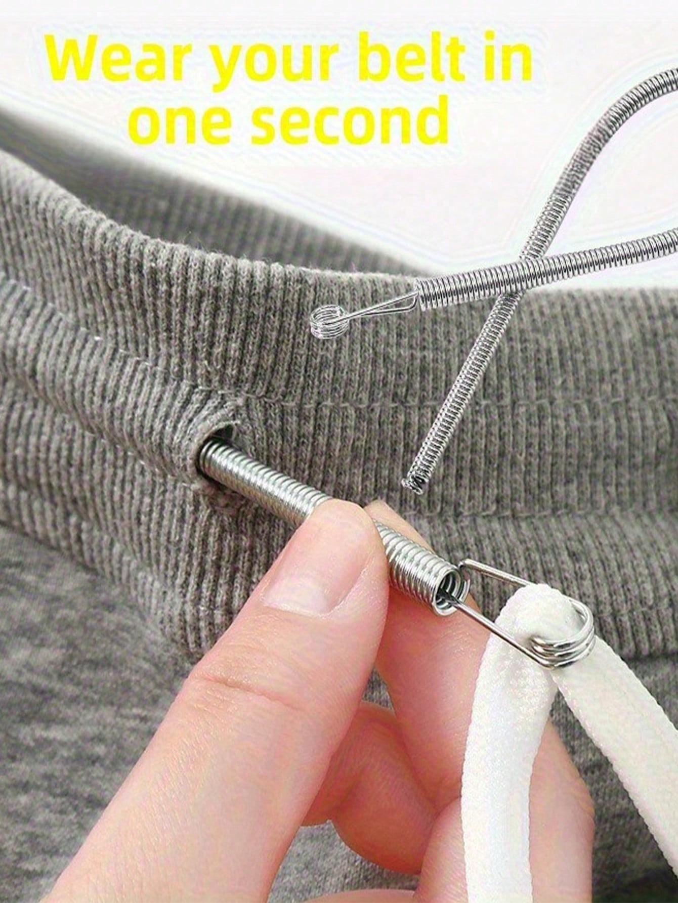 

Rope Threading Artifact Can Be Bent Rope Threading Tool Multi-purpose Elastic Belt Waistband Rope Webbing Aid Spring Eye Piercer A&1pc срібний