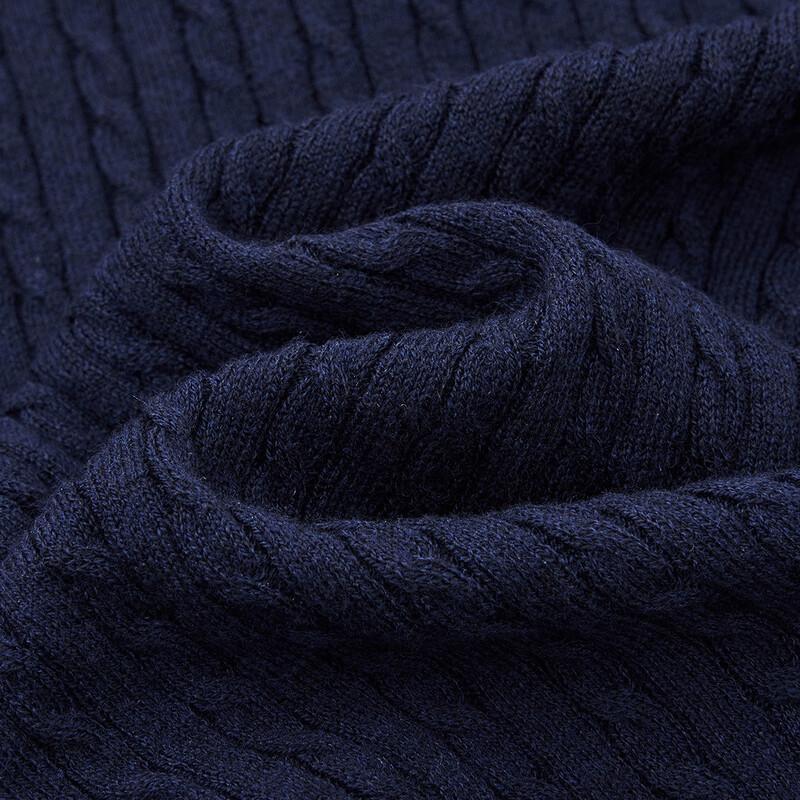 Women's Contrast Lapel Wool Blend Twist Knit Cardigan