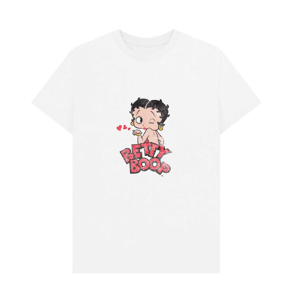 Betty Boop Unisex Adult Faded T-Shirt