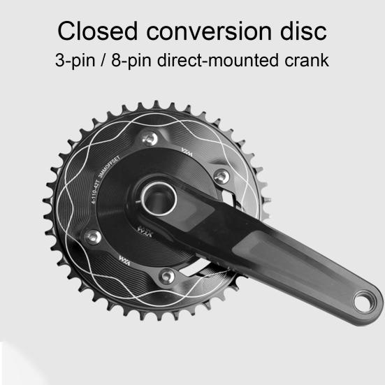 Motor Sprocket Heavy Duty Aluminum Alloy Chainring 40T To 58T Waterproof Rustproof Tooth Disc Replacement for Road Bike