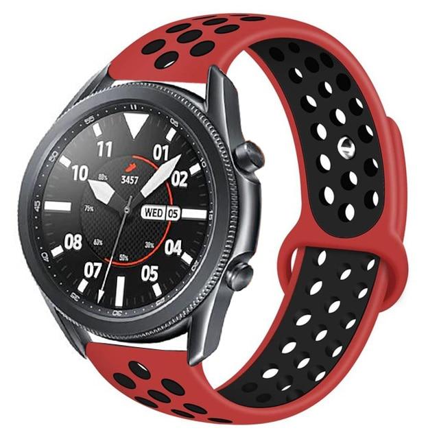 Cinturino sportivo in silicone per Samsung Galaxy watch 3 46mm / 42mm Gear  S4 / S3 / S2 classic