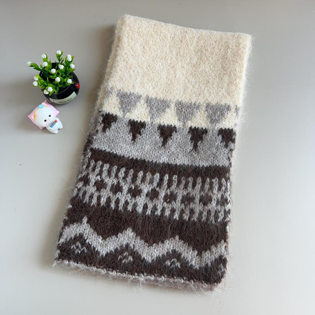 2025 Women's Cute Fair Isle Knit Scarf - Versatile Winter Warmth for Students & Couples