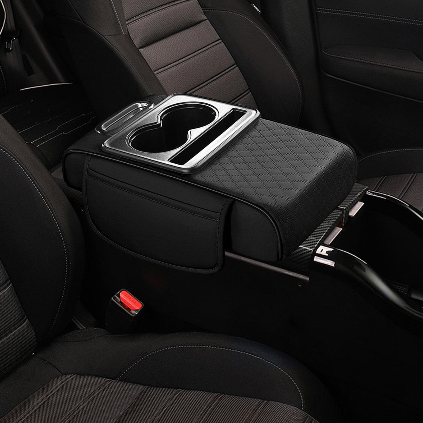 

Car Center Console Pad with Armrest Support And Tissue Box Slot for Vehicles Style J