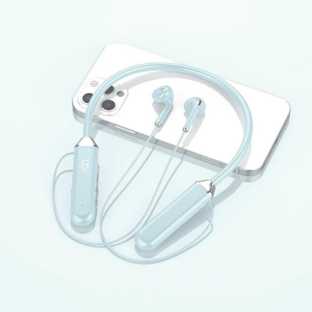 

Bluetooth Bluetooth Earphone With Microphone Neckband Headphones Wireless Headphones Phone синий