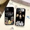 Metal System Of A Down Band Phone Case For IPhone 16 15 14 13 12 11 Pro Max 7 8 6 6s Plus Matte Cover