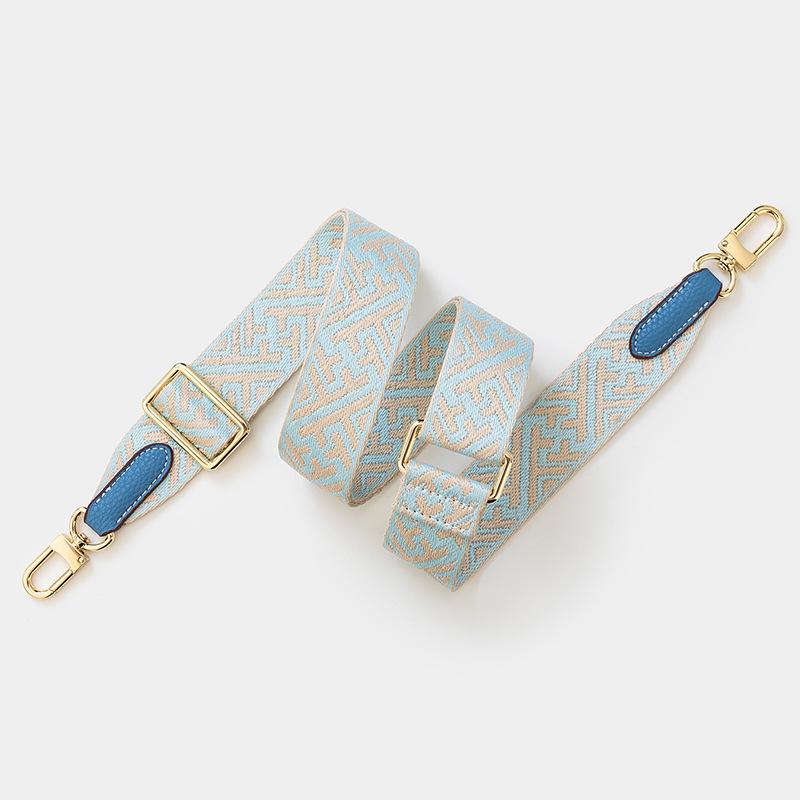 Snowflake Pattern Adjustable Wide Shoulder Strap Crossbody Handbag Strap in European and American Style