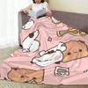 Bubu Dudu Dream Flannel Throw Blanket Soft Anime Design All Season Cozy Comfort For Character Themed Gift