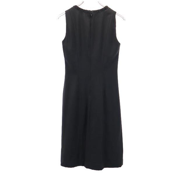 Armani Collezioni Made In Italy Wool Blend No Sleeve One Piece 38 Black Women Used
