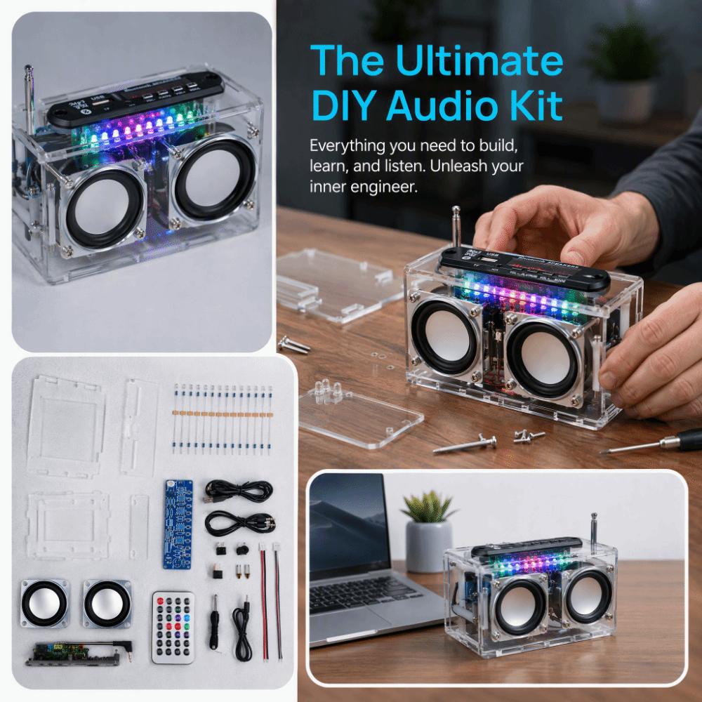 DIY Soldering DIY FM Radio Kit 87.5-108MHZ DIY Speaker Kit  Electronic Kit