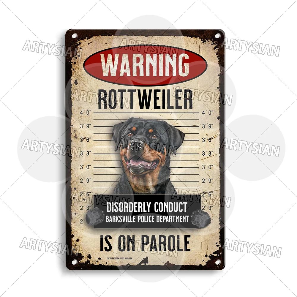 Beware Of Dog Warning Metal Sign German Shorthaired Pointer Aussie Dachshund Labrador Doxie Bulldog Dobermann Pyrenees Shiba Pug