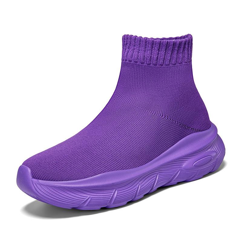 Wintersportschuhe Samt Neu Outdoor Fly-Weave Atmungsaktive Socken Schuhe Sport- und Freizeitschuhe
