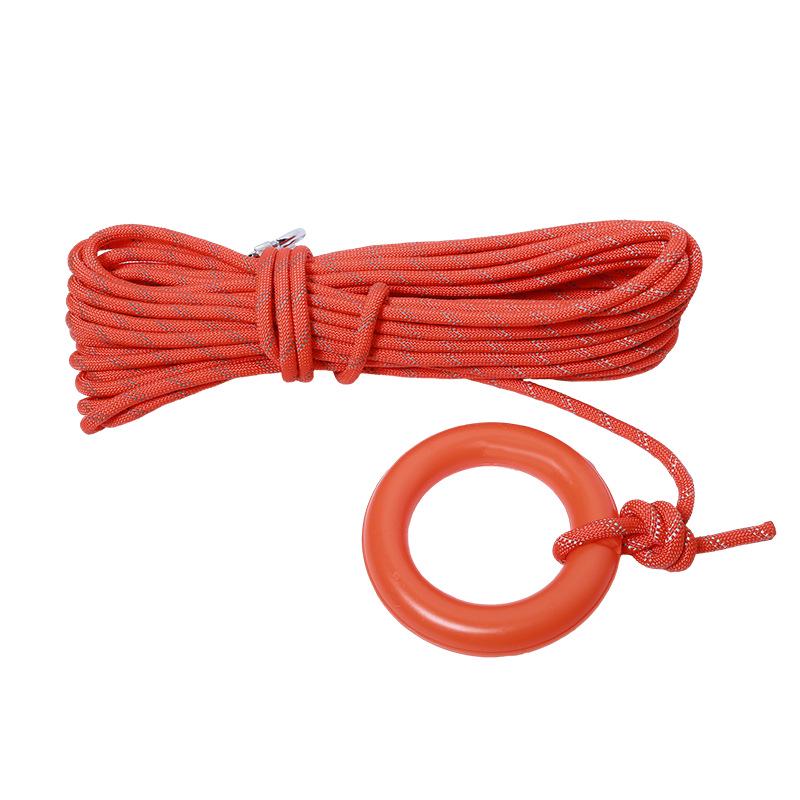 Orange Reflective Water Rescue Safety Rope - Buoyant, Floating Emergency Safety Rope