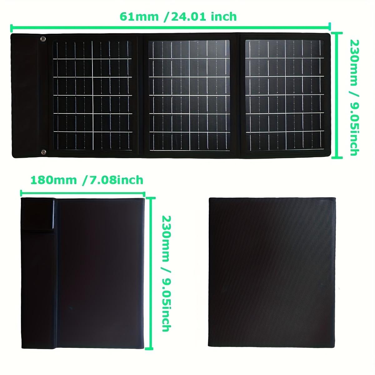 

Легкие и портативные складные солнечные панели, оснащенные двумя выходами для быстрой зарядки USB, подходят для iPhone, камер, USB-устройств, автодомов